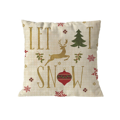 

Tailored Merry Christmas Pillow Cases Soft Sofa Cushion Cover Home Decor Pillow Core