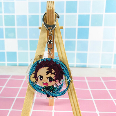 

CAR-TOBBY Anime Demon Kimetsu no Yaiba Keychain Key Ring Phone Pendant