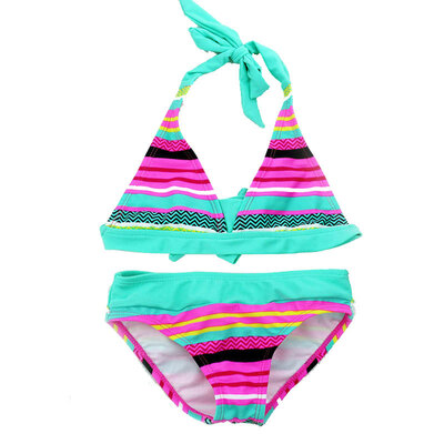 

New Set Girl Swimwear Children Swimsuit 8-16 Years Girls Two-Piece Bikini Set Kids Beach Wear Swimsuit
