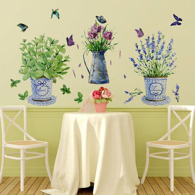 

PVC Waterproof Vase Wall Stickers For Kids Rooms Baby Bedroom Home Decor