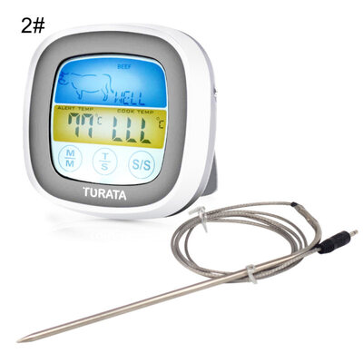 

Digital Touchscreen BBQ Baking Cooking Picnic Food Thermometer Measurement Tool