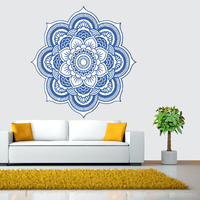 

Gobestart Mandala Flower Indian Bedroom Wall Decal Art Stickers Mural Home Vinyl Family