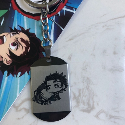 

Fat Bear Anime Demon Slayer Kimetsu no Yaiba rubber Keychain Key Ring Race Straps