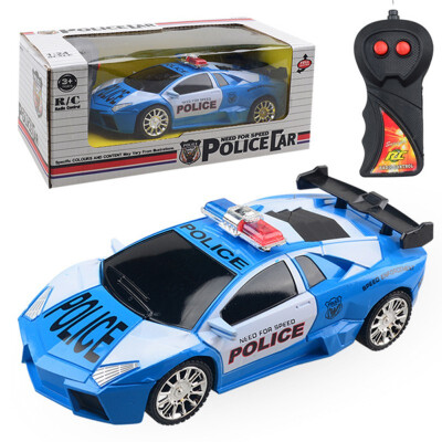 

124 Model Electric Police RC Cars 2 channels Remote Control Car Toys for Boys Racing Car with machines Gift Kids Children