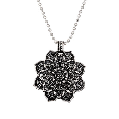 

1 Pc Mandala Amulet Meditation Pendant Necklace Tibet Spiritual Tibetan Buddist Geometry Jewelry