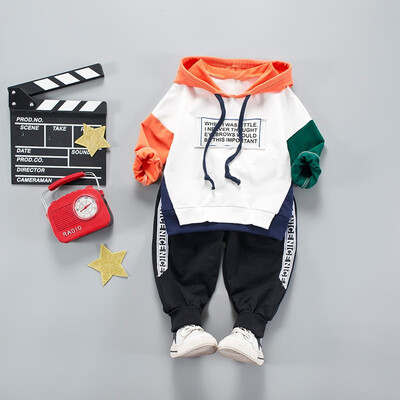 

Newborn Baby Kids Boys Clothes Sets Korean Style Letter Print Hoodie Sweatshirt Pants 2PCS Casual Childrens Clothing