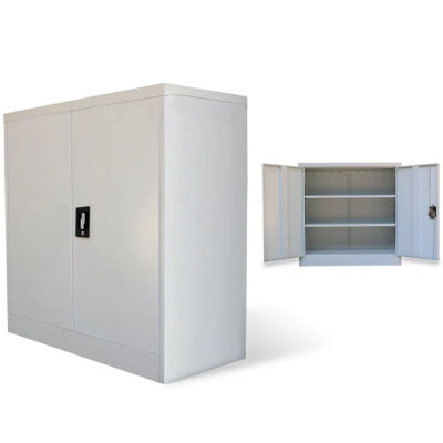 

Office Cabinet with 2 Doors Gray 354 Steel