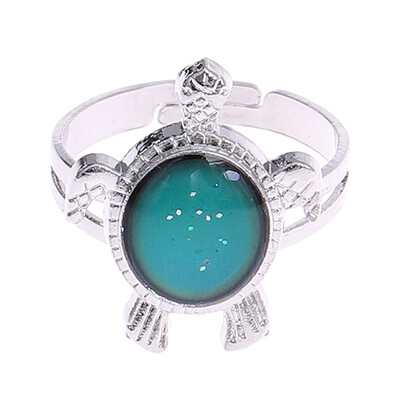 

Lovely Turtle Mood Ring Women And Girl Jewelry Gift Color Changes Ring