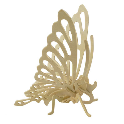 

DIY 3D Wooden Puzzle Butterfly for Kids Gift