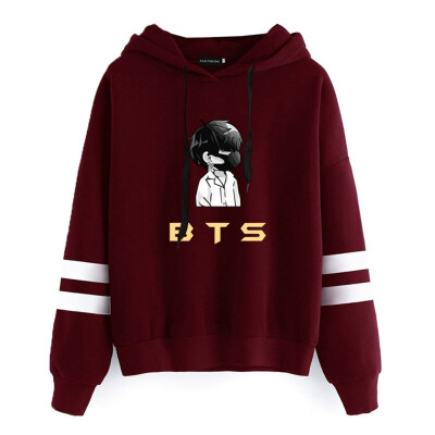 

Kpop BTS Hoodie Cute Cartoon Image Pullover Sweatshirt Winter Warm Jumper for Lovers