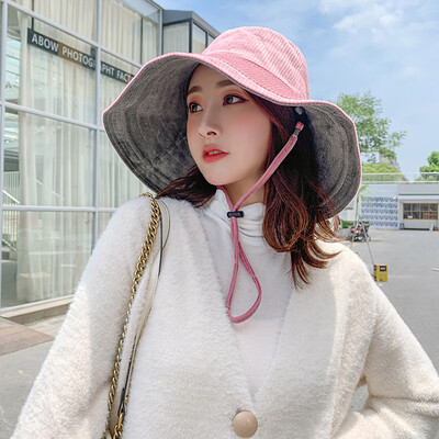 

2019 New Hat Women FallWinter Fashion Korean Wave Students Joker Outdoor Warm Fisherman Hat Thickened Bowl Hat