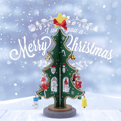 

Siaonvr Creative DIY Wooden Christmas Tree Decoration Christmas Gift Ornament Toy