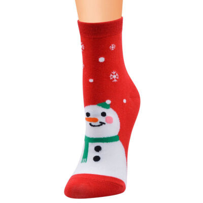 

Christmas Socks Unisex Santa Claus Cotton Adult Middle Tube Spring Autumn Winter Wearing Cartoon Socks