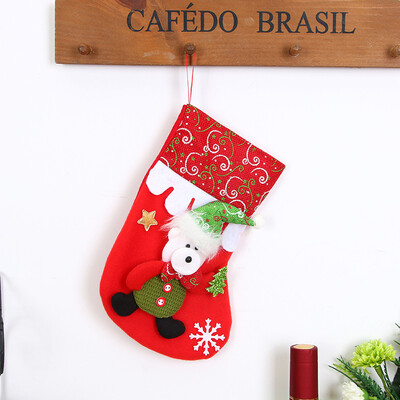 

Tailored Christmas gifts Candy Beads Christmas Santa Claus Snowman Socks Decorations A