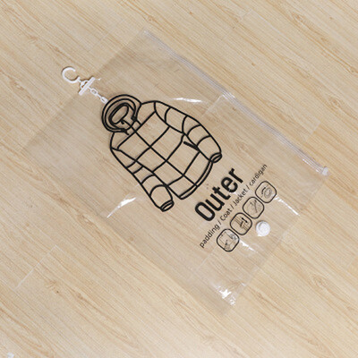 

〖Follure〗Side pull Hanging Transparent Vacuum Storage Bag Compression Bag Hook Clothes