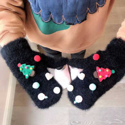 

Winter Casual Fashion Baby Cute Cartoon Warm Gloves Childrens Full Finger Mittens