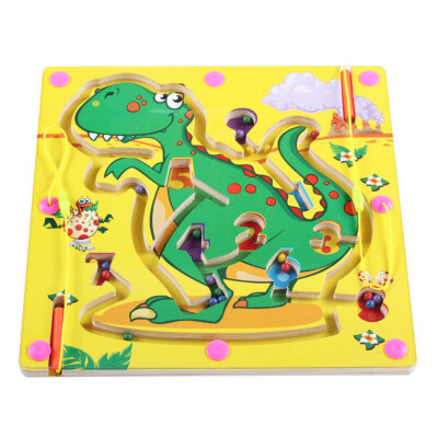 

children kids Wooden Maze apple tree animal magnetic puzzle Toys baby butterfly pattern wooden Puzzles Montessori toys