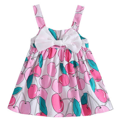 

Summer Baby Girls Dress Infant Floral Bow Sleeveless Toddler Girls Birthday Party Dresses Baby Clothing Vestido Infantil