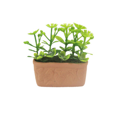 

Siaonvr Simulation Decoration Dollhouse Miniature Scene Potted Plant Pretend Play Toy