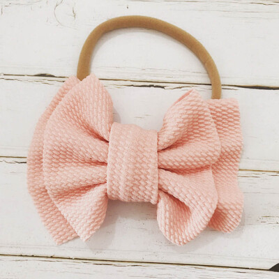 

Baby Girls Kids Toddler Bow Knot Hairband Headband Stretch Turban Head Wrap Nice