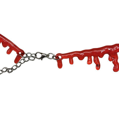 

New Horror Bloody Neck Scary Blood Chain Masque Halloween DecorationNecklace Halloween Decoration Horror Make Up Party Supplies