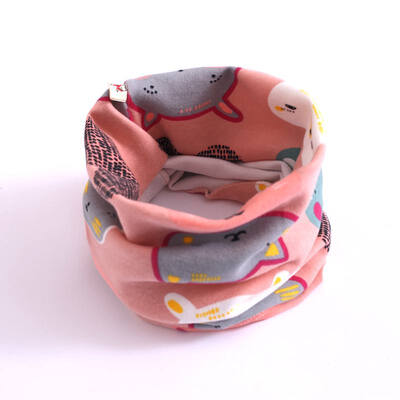 

1pc Baby Neck Scarves Fashion Autumn Winter Boys Girl Baby Cartoon Printed Snood Cotton O Ring Neck Scarves Dropshipping