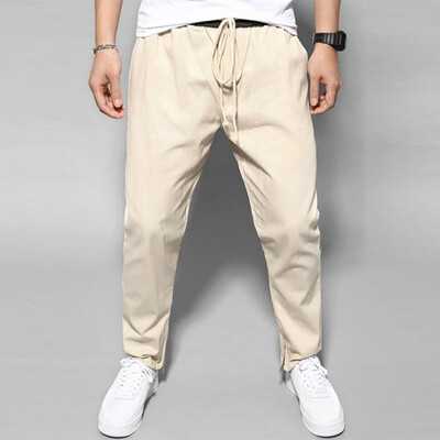 

Gobestart Mens Street Street Fashion Casual Trousers Of Pure Colors In Europe And America