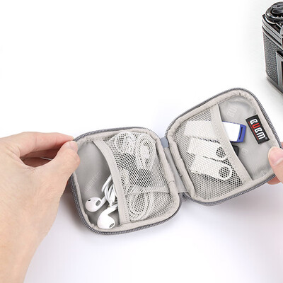 

BUBM earphone bag storage bag mini portable small data line charger finishing bag U disk U shield earphone storage box rectangular SXTC-MYB