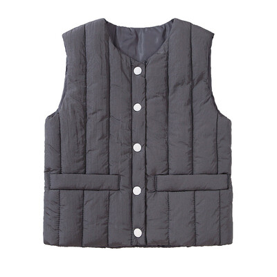 

Kids Vest Children Girls Solid Print Double Sides Jacket Winter Baby Boys Warm Outerwear Coats Outfits
