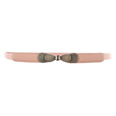 

VOCHIC Womens Skinny Belt Bow Elastic Thin Waist Belt Stretchy Cincher for Dress