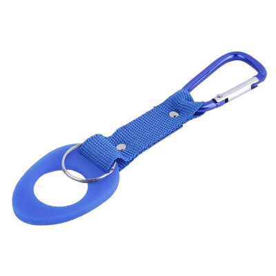 

New Arrival Sports Outdoor Kettle Buckle Carabiner Water Bottle Holder Camping Hiking Aluminum Rubber Buckle Hook high quality