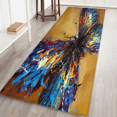 

Nordic Carpets Soft Flannel 3D Printed Area Rugs Parlor Cartoon Cat Turtle Sunset Mat Rugs Anti-slip Rug For Living Room Decor