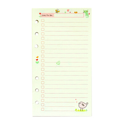 

A6 Beautiful Style Loose Leaf Notebook Notebook with Inner Drill Office Accessories H11