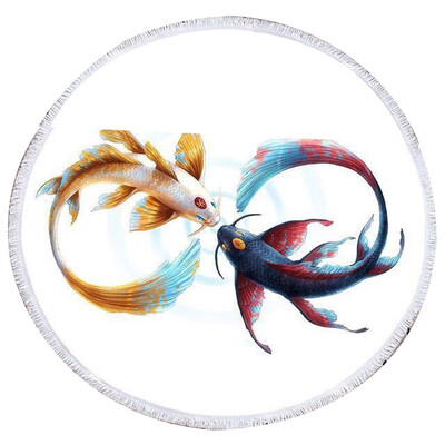 

Toponeto Neon Dream Catcher Beach Towel Circle Yoga Mat Large Round Beach Blanket With Ta
