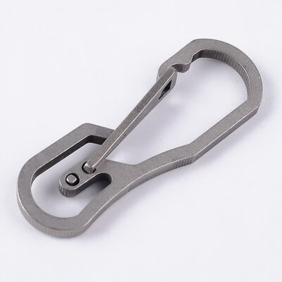 

Titanium Alloy Rope Hook Outdoor Carabiner Ring Safety Belt Buckle for Camping