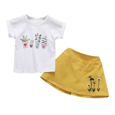 

Baby Clothing Sets Girls Newborn Dress Clothes New Cute Sleeveless Girl Dress PP T-shirt infant Clothing Sets Kids