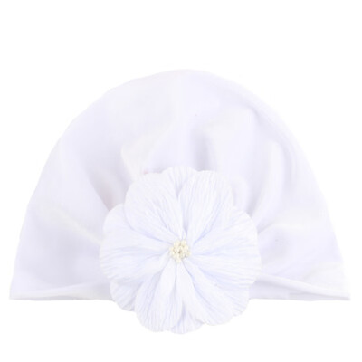 

New Baby Cotton Hat For Girls Boys Newborn Flower Design Elastic Hats Accessories Photography Props