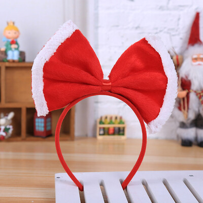 

Tailored Hot Christmas Headband Santa Xmas Party Decor Double Hair Band Clasp Head Hoop