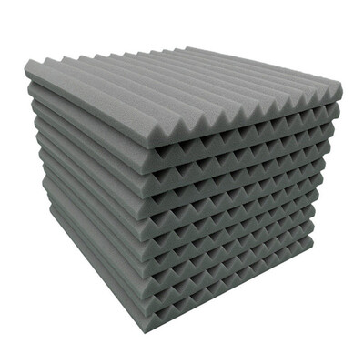 

10PCS 3D Acoustic Foam Panel Absorption Sponge Studio Soundproof Sound Insulation Sponge Accessories Stickers