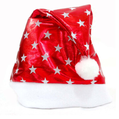 

New Plush Red And White Santa Claus Caps Santa Hat For Christmas Party Costume