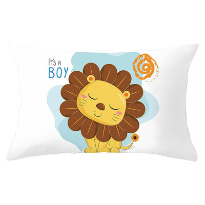 

Personalised Cartoon Animal Party Gift Pillowcase Birthday Present Cushion Cover