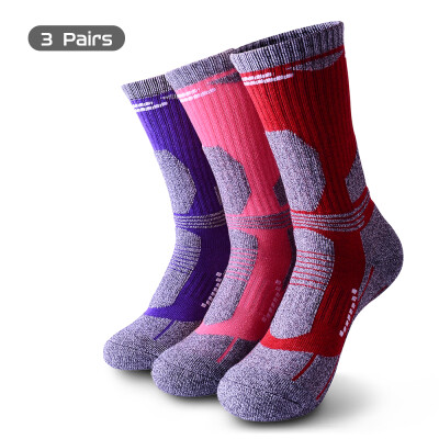 

3 Pairs Men Women Thermal Moisture-wicking Breathable Socks for Outdoor Activities Climbing Mountains Skiing Hiking Camping