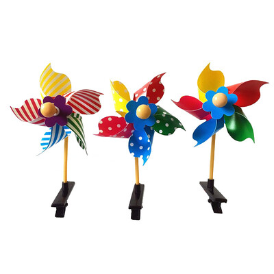 

Baby Hairpin Cute Mini Windmill Hair Clip Kid Kindergarten Children Girl Hairdress Gift Baby Headwear Hairpin Ramdon Color