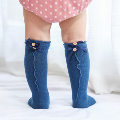 

0-8 Years Toddler Infant Girl Cotton Knee High Long Socks Kids Stockings Hosiery