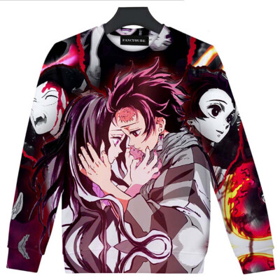 

Hot Sale Demon Slayer Kimetsu No Yaiba Anime Unisex 3D Printed Shirt Casual Long Sleeve Sweatshirt Pullover Tops Cosplay Costume