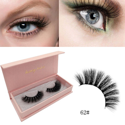 

Gobestart Natural False Eyelashes 3d Mink Lashes Volume Soft Lashes Long Extension A