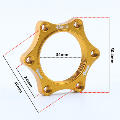 

Alloy Bike Hub Lock Nut Flange Thread Disc Brake Adaptor Bicycle Disk Rotor Tray