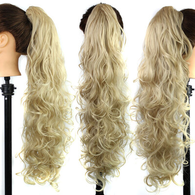 

Gobestart Long Clip-in Curly Claw Jaw Ponytail Clip In Hair Extensions Wavy Hairpiece