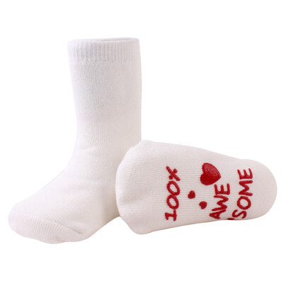 

Newborn Baby Funny Letter Printed Short Socks Cute Comfortable A Level Cotton Soft Socks Infant Toddler