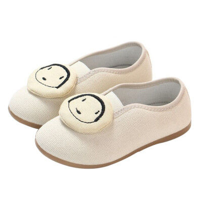 

Autumn Cute Baby Girls Soft Bottom Versatile Cloth Shoes Comfortable Canvas Children Shoes Size 21-30 For 0-6Y Girls